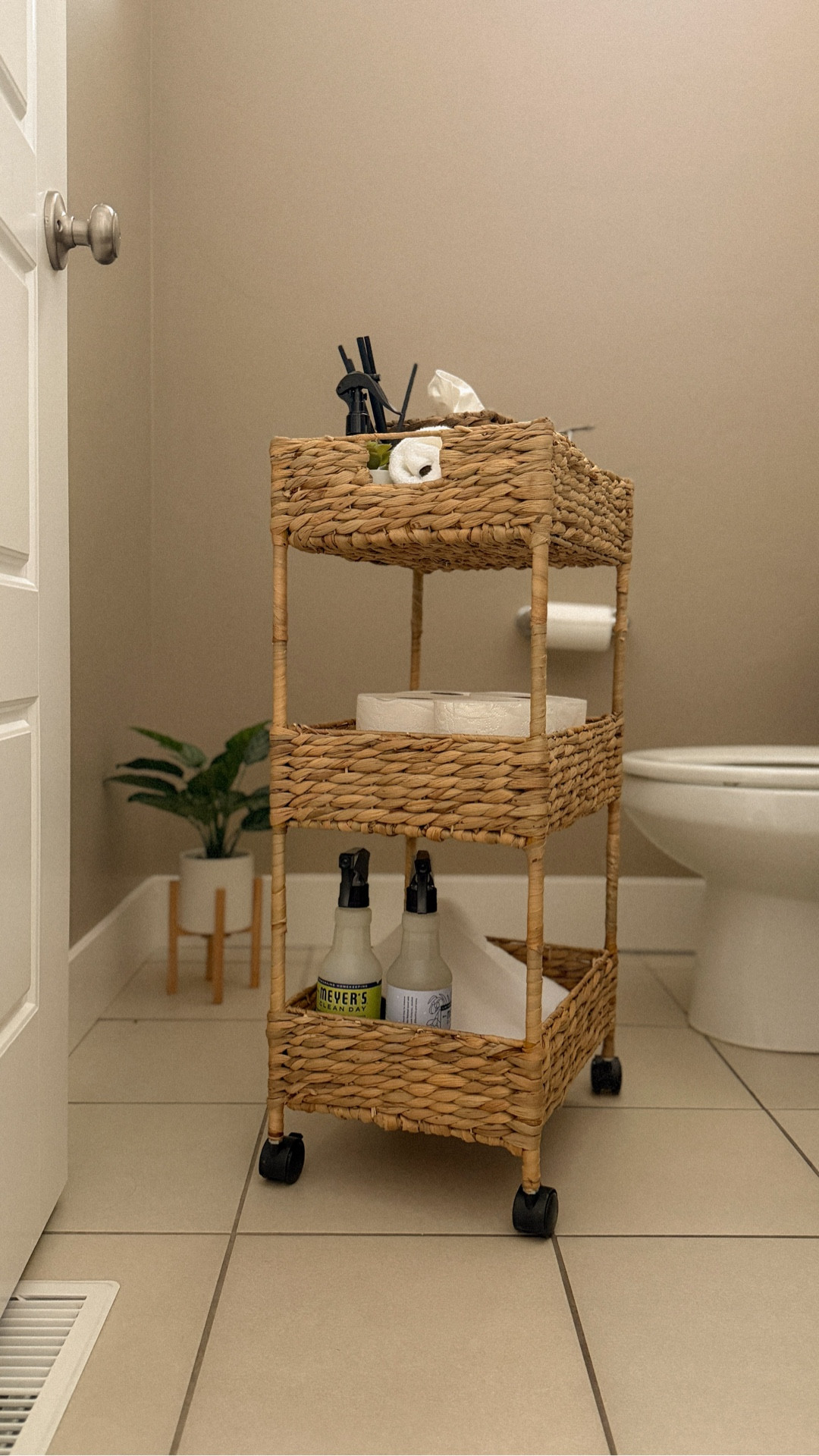 Upgrade your bathroom storage the natural way 🌿This water hyacinth 3-tier cart adds warmth, texture, and smart organization to any small space — plus it rolls wherever you need it.



#bcpliving #waterhyacinth #bathroomstorage #smallspacesolutions #organizedhome

#LTKHome #LTKmorningroutine #LTKSaleAlert