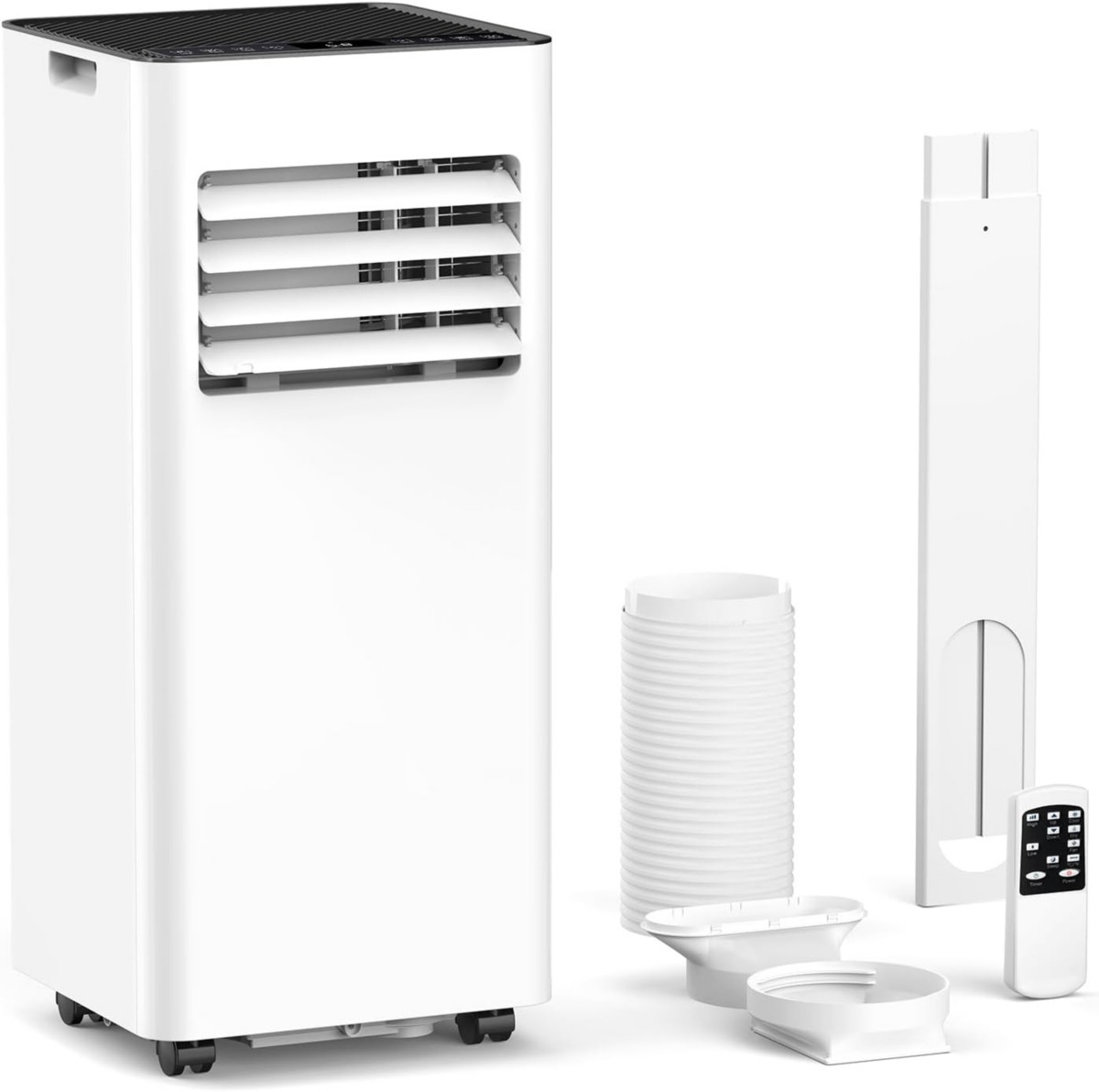 Cowsar 10000 Btu Portable Air Conditioners, Fan Cool,Dehumidification,Remote for Bedroom/Dorms - White | Macy's