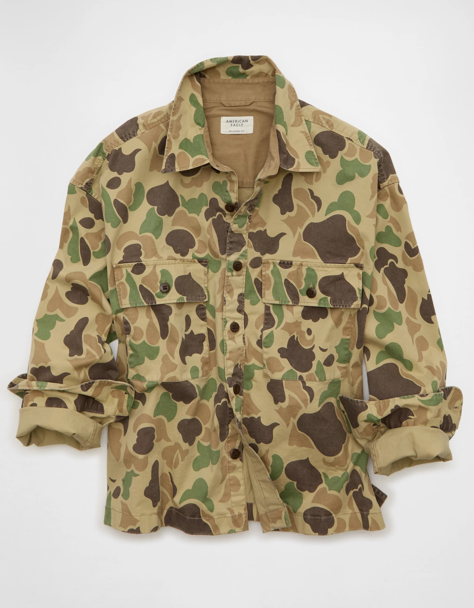 AE Boxy Fit Overshirt | American Eagle Outfitters (US & CA)