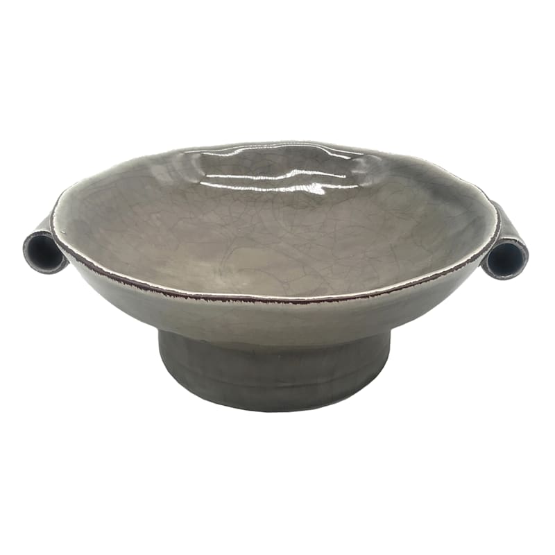 Grey Ceramic Bowl, 9.5" | At Home