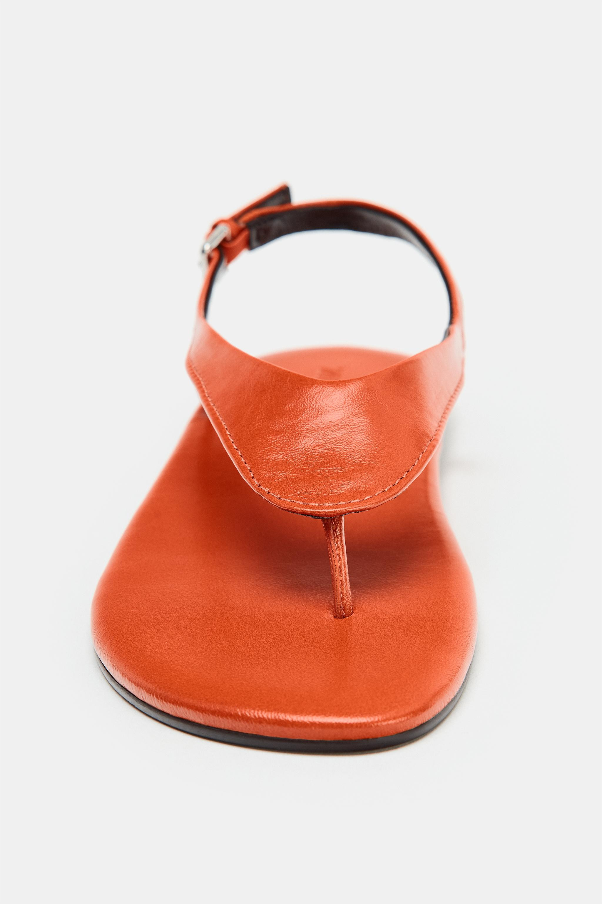 LIMITED EDITION FLAT LEATHER SANDALS | Zara US