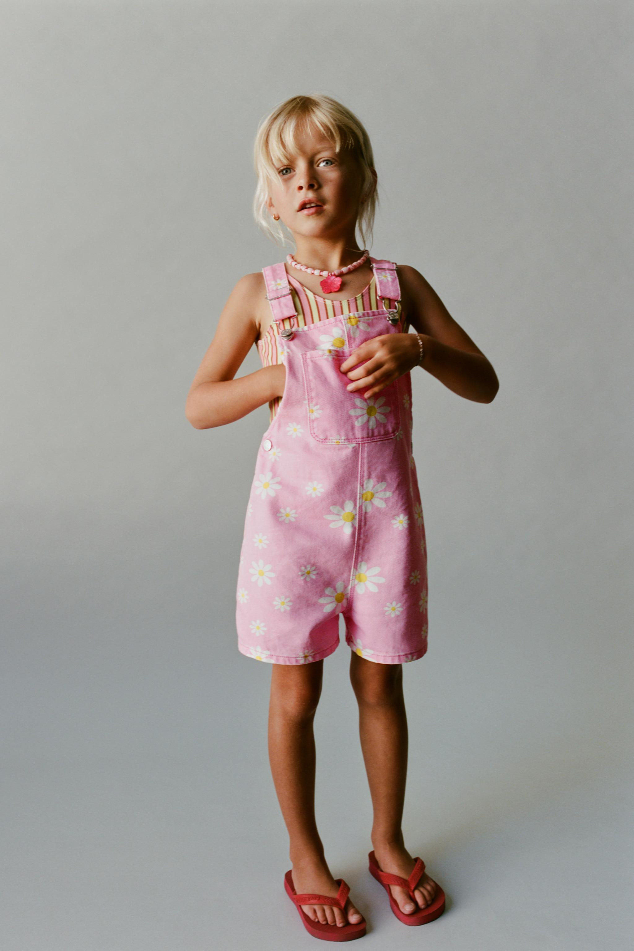 FLORAL TWILL OVERALLS | Zara US