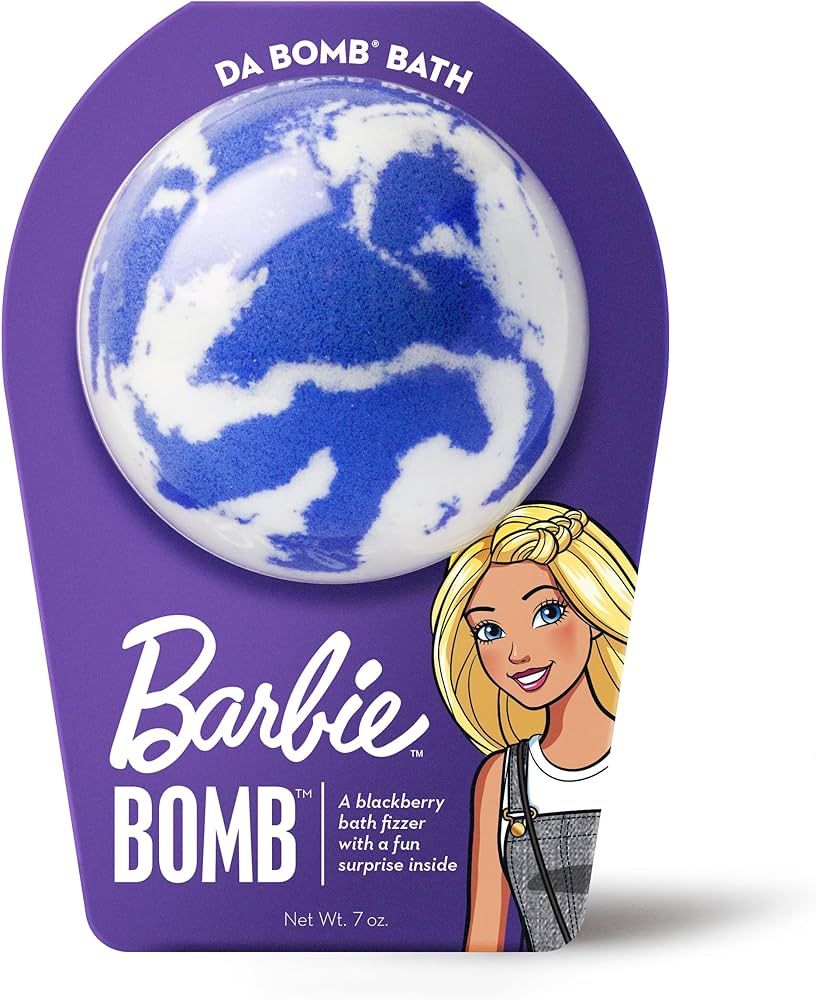 DA BOMB Barbie Purple Swirl Bath Bomb, 7oz | Amazon (US)