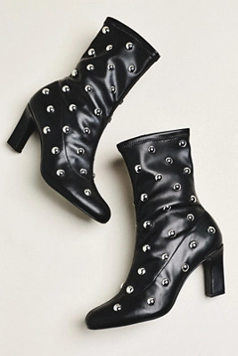 Maeve Studded Stretch Ankle Boots | Anthropologie (US)