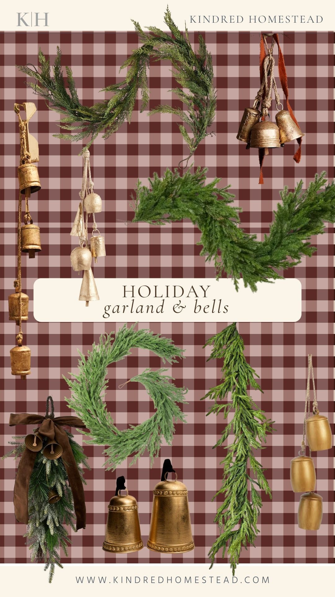 ✨Holiday touches that make the whole home feel warm.✨ Layer lush garland and timeless brass bells for an effortless, heritage-inspired look that carries you from Thanksgiving through Christmas. 🎄 #KindredHomestead #HolidayStyling #HeritageHome #LTKHome #LTKHoliday

#LTKSeasonal #LTKHoliday #LTKHome
