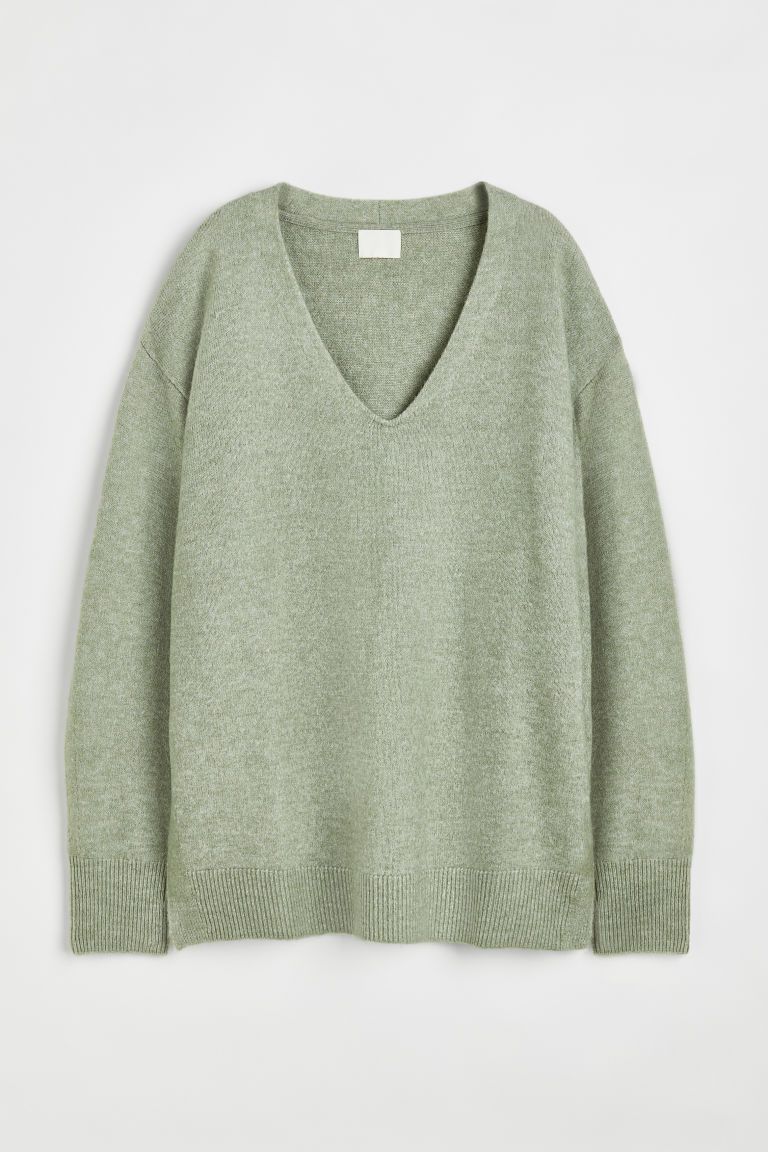H & M - Oversized Sweater - Green | H&M (US + CA)