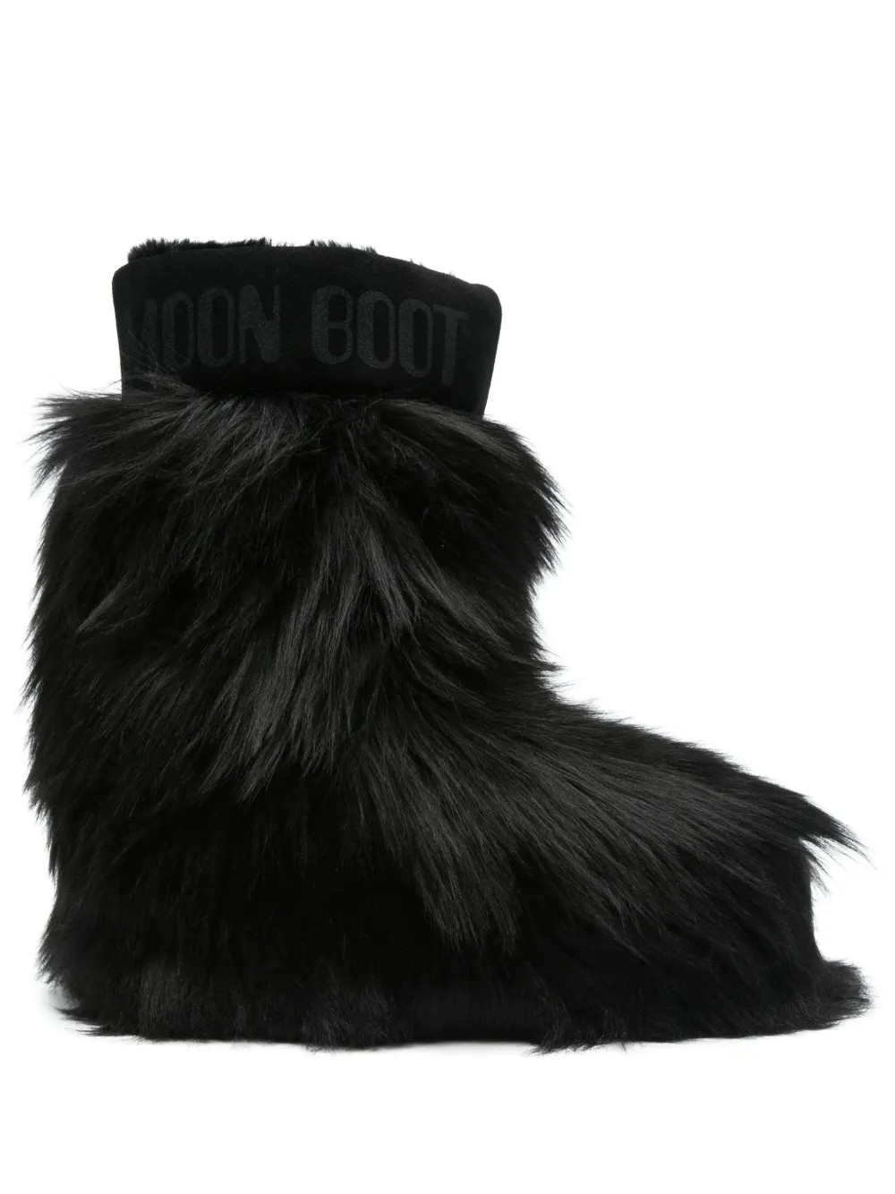Moon Boot Mid Icon Yeti Ankle Boots | Black | FARFETCH | Farfetch Global