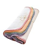 Rainbow Colored Bright White Color Unpaper Towels - One Dozen Eco Friendly Birdseye Cotton Sustainab | Amazon (US)