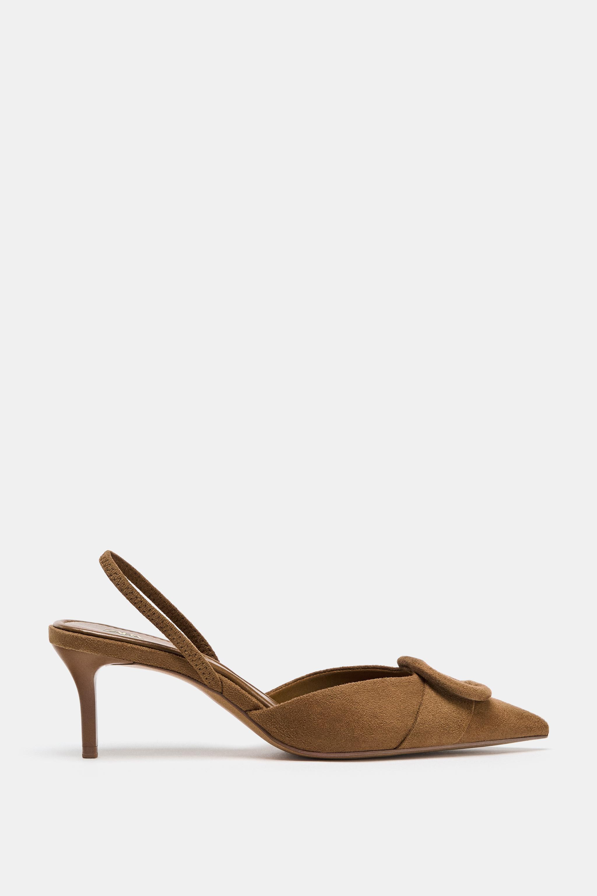 SLINGBACK APPLIQUÉ HEELS | Zara US