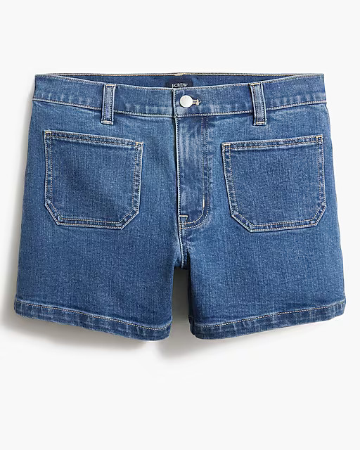 Sailor patch-pocket denim short | J.Crew Factory