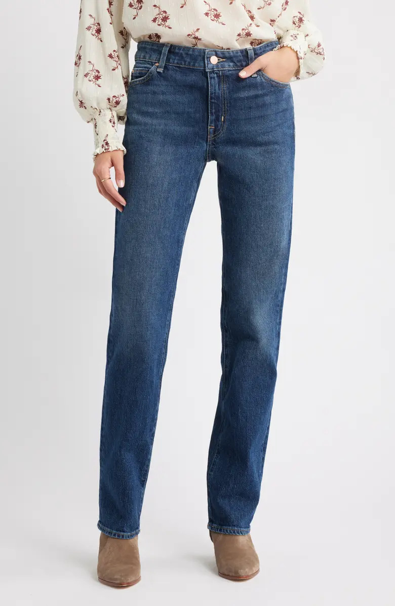 Mid Rise Straight Leg Jeans | Nordstrom