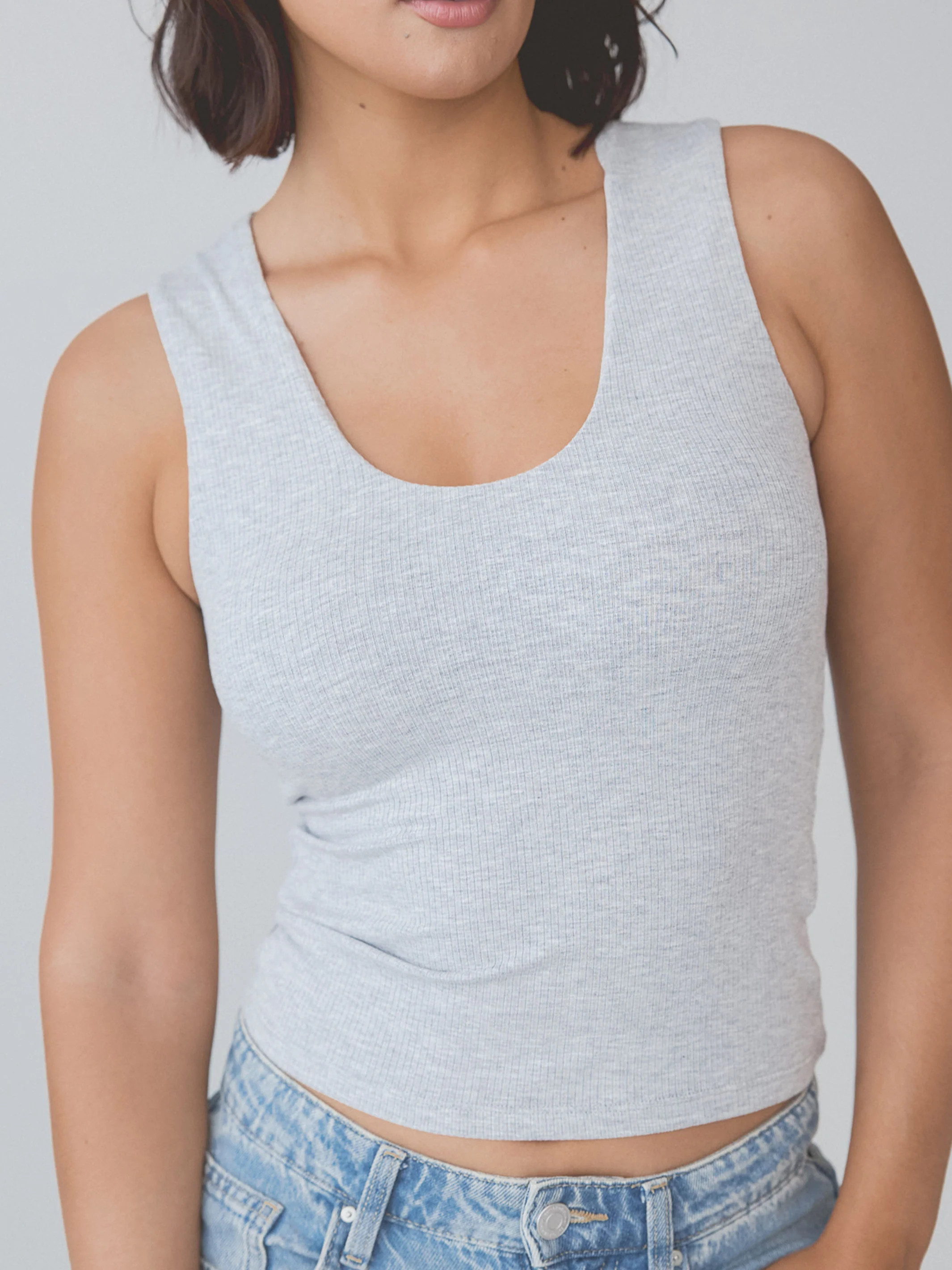 Ribbed Scoop Tank Brami | Klassy