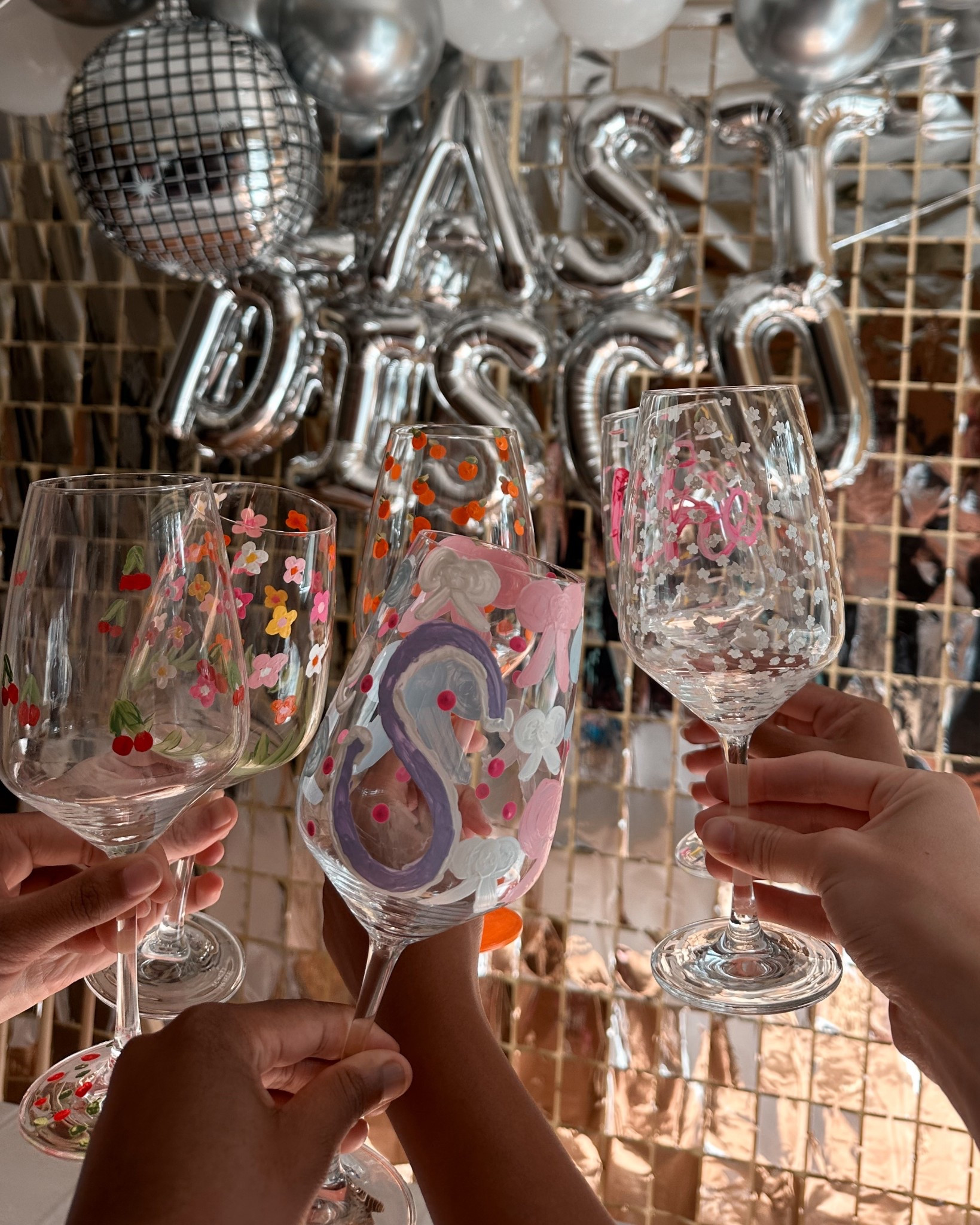 Last Disco bachelorette craft night 🪩🎨

Sharing the supplies we used for this fun DIY girls’ night activity - so simple, so cute, and perfect for hosting! 

Also sharing the backdrop we got from @Etsy because it made for the best pics all weekend✨

// bachelorette party ideas // last disco theme // disco bachelorette // girls night // bachelorette decor // diy party // craft night ideas // painted wine glass // bridal party // disco party theme // party planning //

#LTKfindsunder50 #LTKwedding #LTKparties