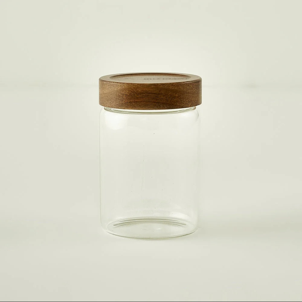 Austin Glass Storage Jar with Wooden Lid - Bella Maison | Bella Maison USA
