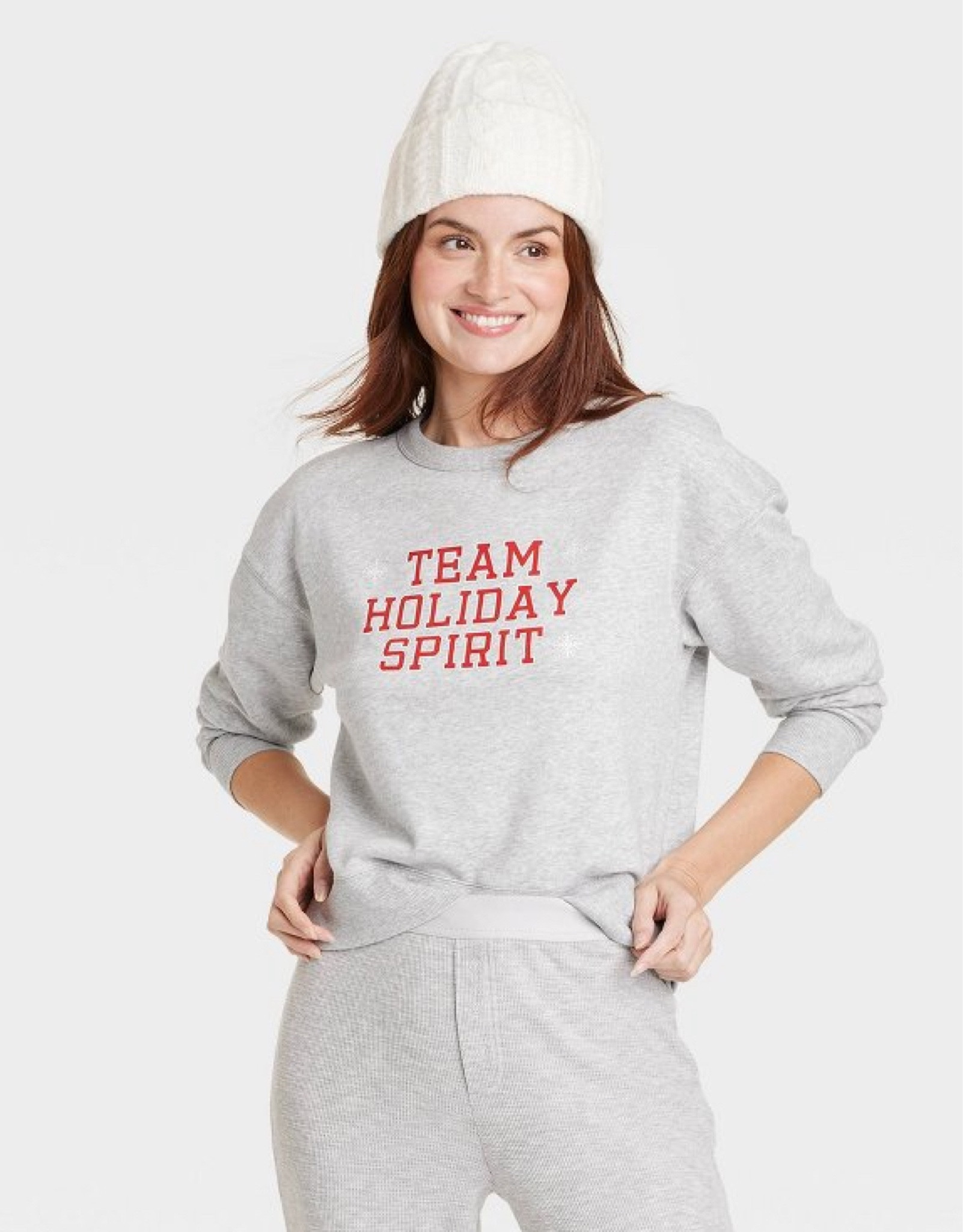 PRICE DROP - $12.50 

#LTKSeasonal #LTKU #giftsforher #under15 #target #targetsale #budgetfriendly #budgetfinds #christmassweatshirt #holidaysweatshirt #salefinds 

#LTKHoliday #LTKsalealert #LTKmidsize