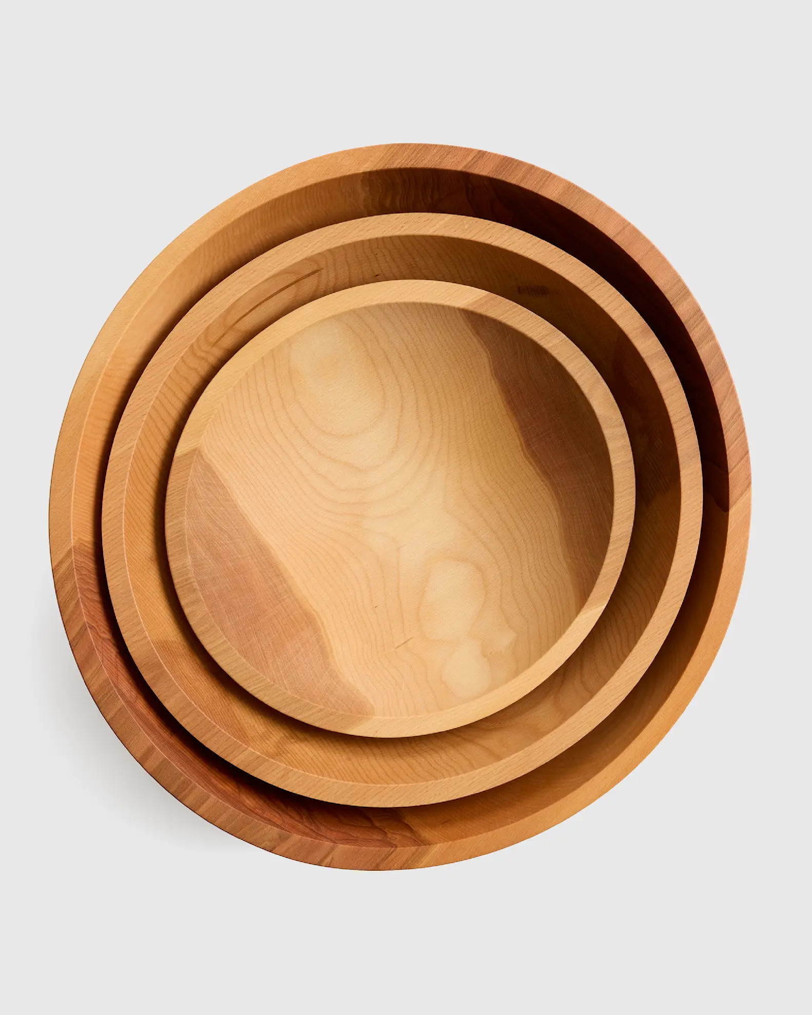 Handmade Wood Serving Bowl, 12" in Beech Wood | Quince