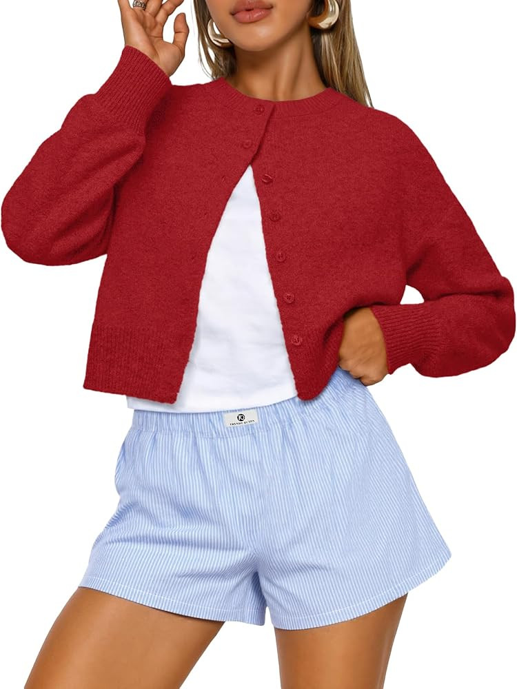 Trendy Queen Cropped Cardigan Sweaters for Women Fall Fashion Clothes 2026 | Amazon (US)