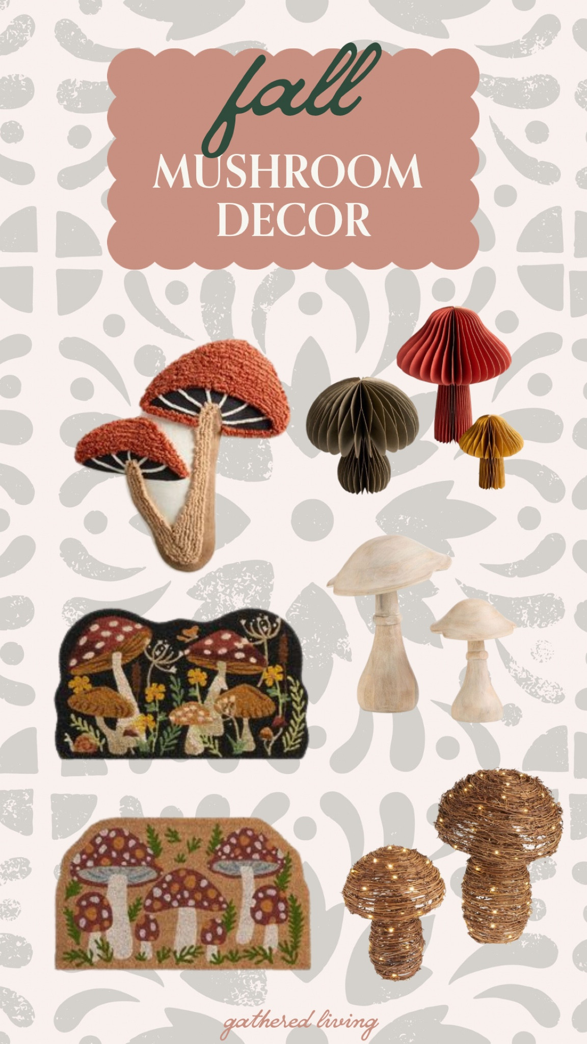 Fall Mushroom Decor Roundup 

#LTKHome #LTKHalloween #LTKFallSale
