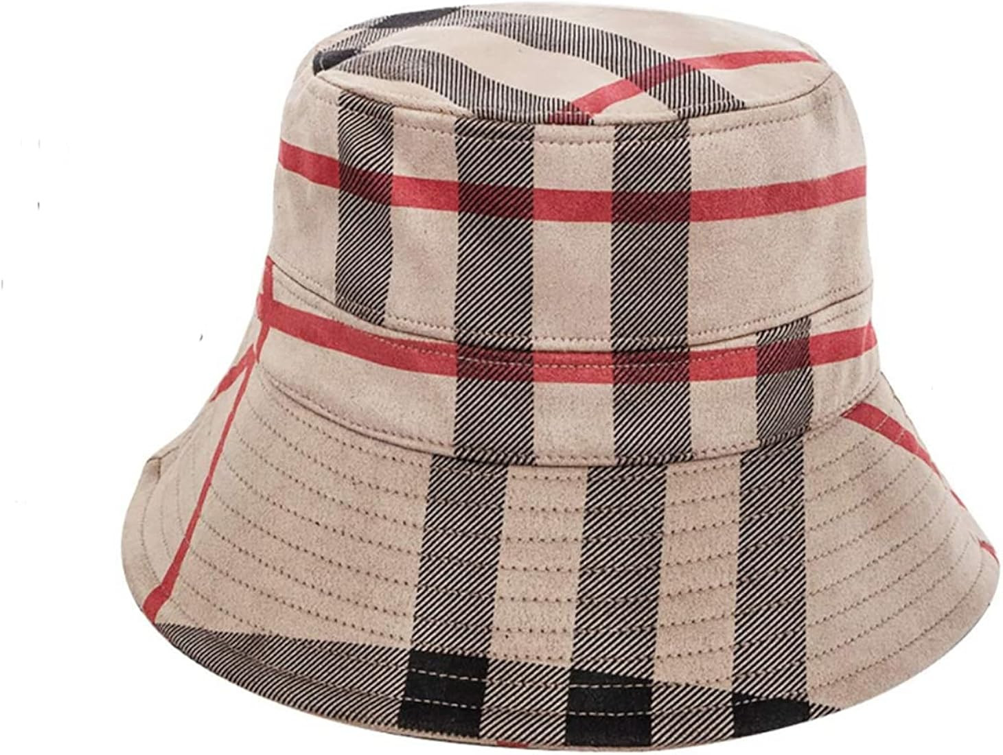 RUINUO Womens Bucket Hat Beach Sun Hat for Sunmmer Travel Cotton Plaid Colorful Packable Bucket H... | Amazon (US)