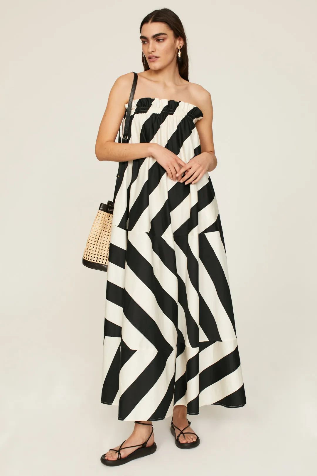 Striped Long Dress | Rent the Runway