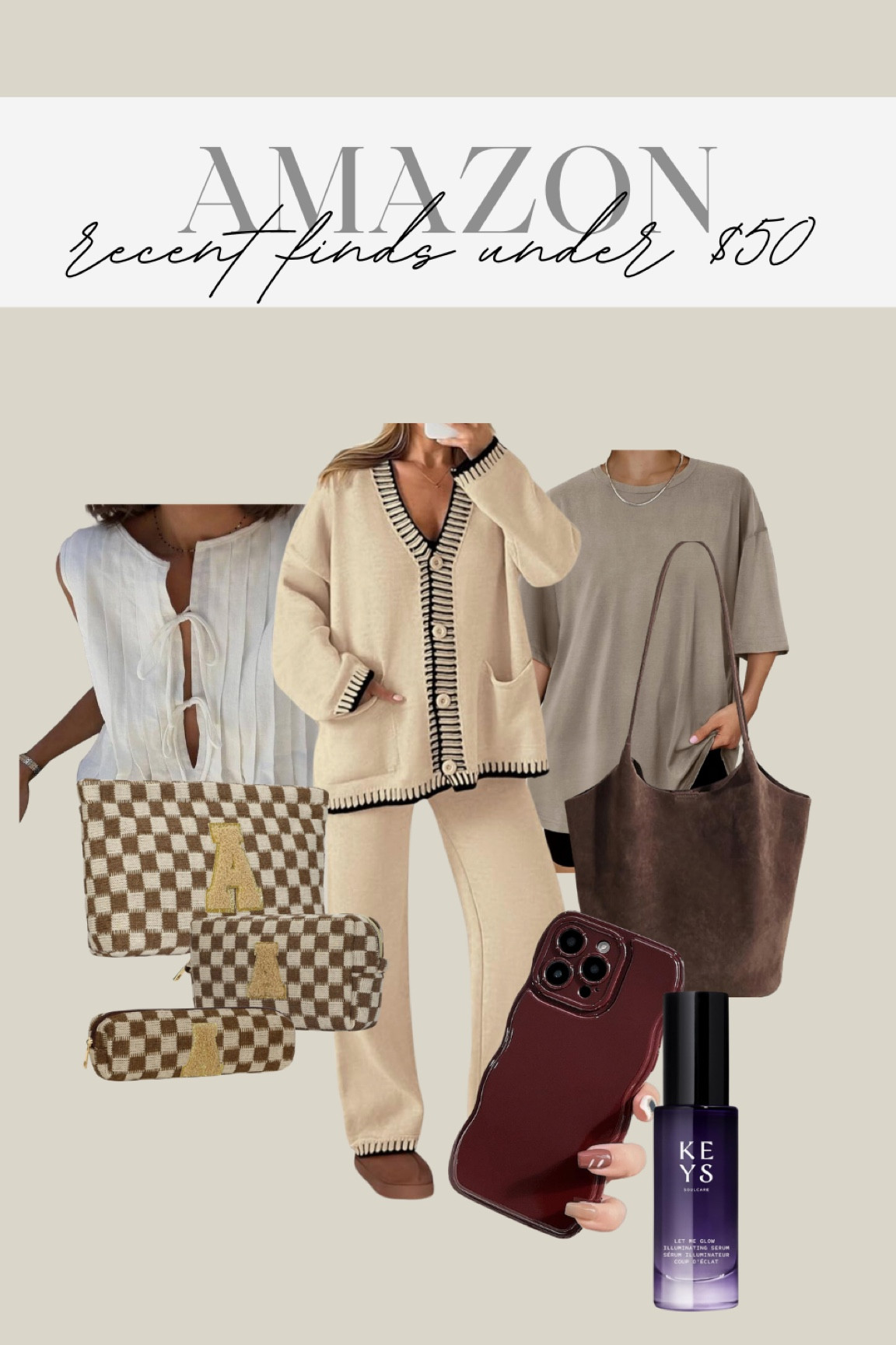 Amazon — recent finds under $50✨ 

#amazonfinds #amazonorders #amazonfashion #amazonfavorites #amazonpurchases #loungesets #freepeoplelookalike #dupefinds #suedebag #trending #amazondeals #amazonsale #amazonbigdeals #amazonmusthaves #phonecase #affordablefinds 

#LTKSaleAlert #LTKStyleTip #LTKCyberWeek