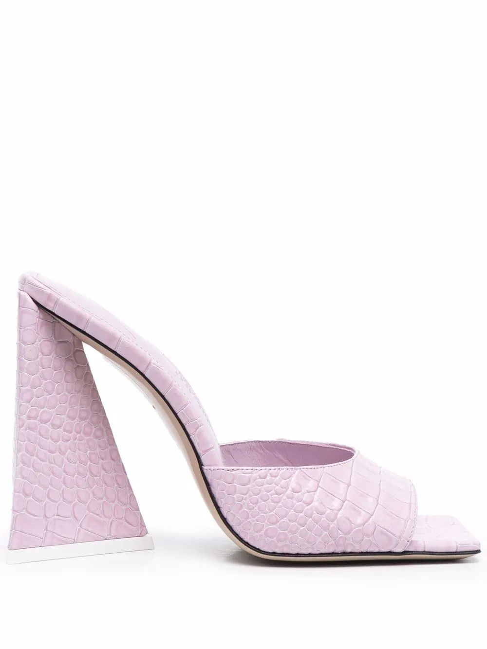 crocodile-effect leather sandals | Farfetch Global