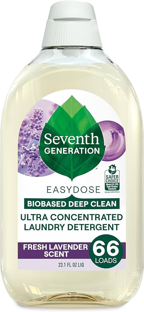 Seventh Generation EasyDose Laundry Detergent Fresh Lavender Ultra Concentrated Washing Detergent... | Amazon (US)