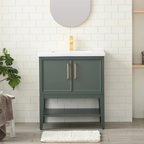 Cheriton 30'' Single Bathroom Vanity with Ceramic Top | Wayfair North America
