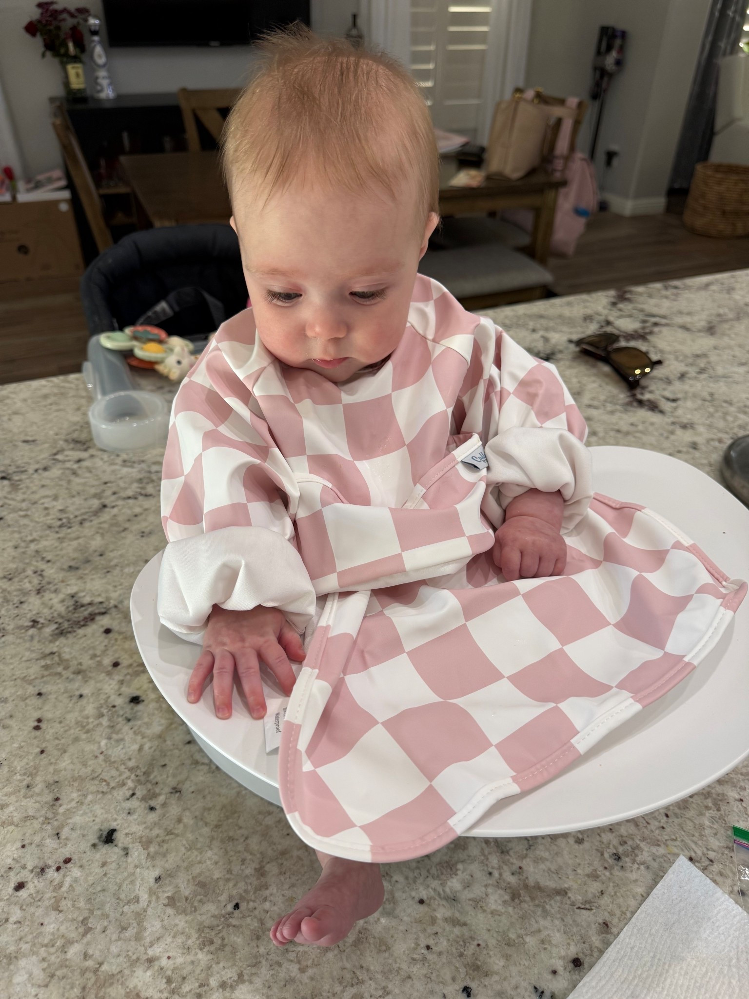 The cutest long sleeve bib! Huge on her now, but she will grow into it!

#LTKBaby #LTKKids
