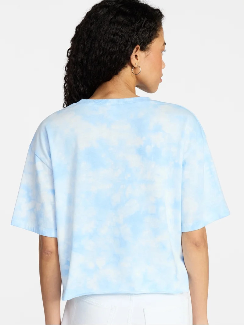 No Boundaries Boxy Cropped Graphic Tee, Women's XXS-XXL | Walmart (US)