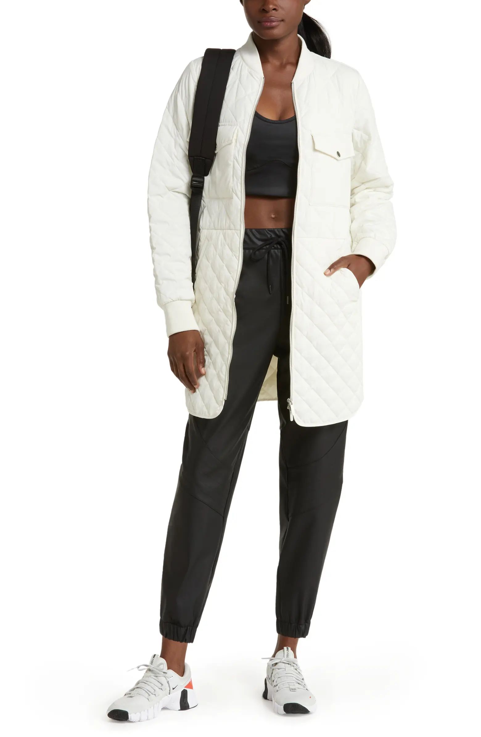 Quilted Recycled Polyester Jacket | Nordstrom