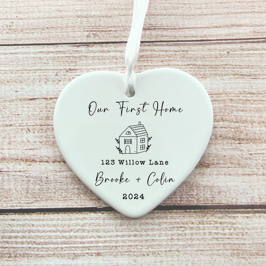 Personalized First Home Ornament 2024, Our First Christmas in New Home Ornament, First House Orna... | Etsy (US)