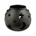 Halloween Black Clay Cauldron Outdoor Decoration, 10.3 in L x 10.3 in W x 8.5 in H, by Way To Cel... | Walmart (US)