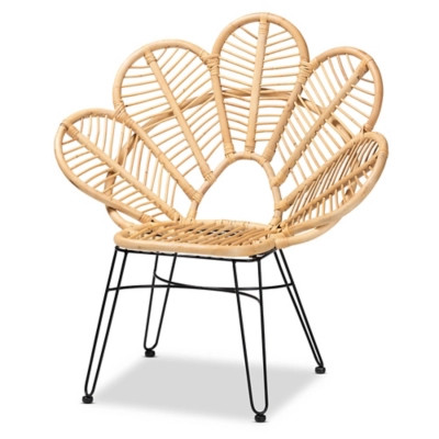 Baxton Studio Garan Modern Bohemian Rattan Accent Chair | Ashley | Ashley Homestore