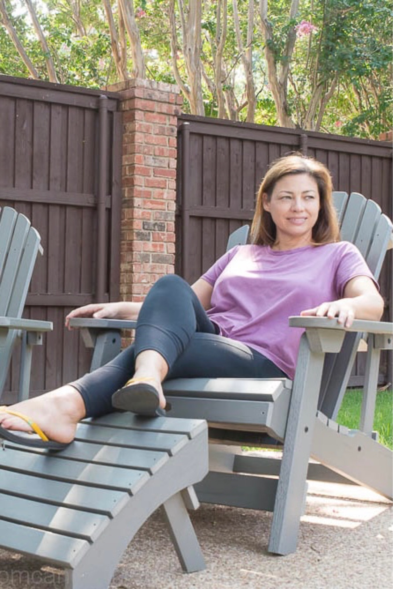 ON SALE!  Over 50% off!

These Adirondack chairs are actually King size and perfect for tall husbands.  My husband is 6’5 and picked out these chairs because they actually fit him.  

In case you don’t know what makes a perfect Adirondack chair, here goes.  You need a curved back.  These chairs also recline in three positions.  You also need a curved front under your knee.  These chairs are made from a weatherproof poly wood and they still look brand new after several years.  

These chairs and ottomans are on my pool deck and are part of my fire pit area.  Check out all the details in my blog at www.MomCanDoAnything.com.

#LTKFind #LTKhome #LTKsalealert