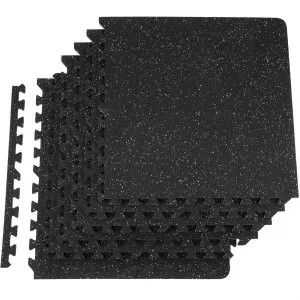 VEVOR EVA Interlocking Foam Floor Mats, 0.56 in Thickened 6 Pcs Puzzle Rubber Tiles, 24 x 24 in E... | Vevor US