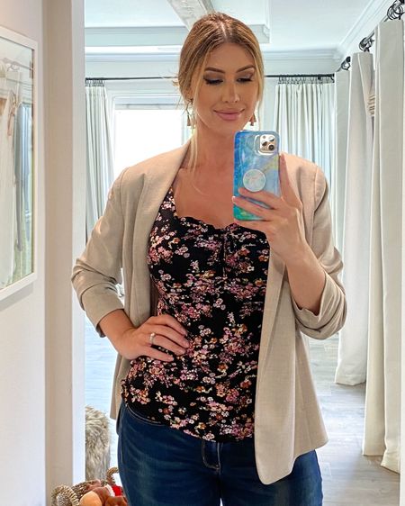 Obsessed with this floral sweetheart top with tie-front detail from Venus 😍 So flattering and I have gotten so many compliments on it. TTS. Linking up all of my tried and true favorites from Venus (you must try the square-neck ruched tanks) as well as some that I have my eye on! Lots of cute tops on sale!

#ootd #venus #tanktop #sweetheartneck #sweetheartneckline #squareneck #blouse 

#LTKsalealert #LTKunder50 #LTKFind
