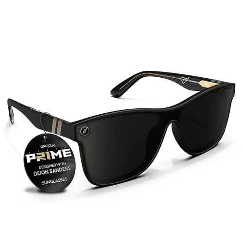 Blenders Eyewear PRIME 21 Polarized Sunglasses – Designed with Deion Sanders – Millenia DX Shades for Men & Women– Black | Amazon (US)