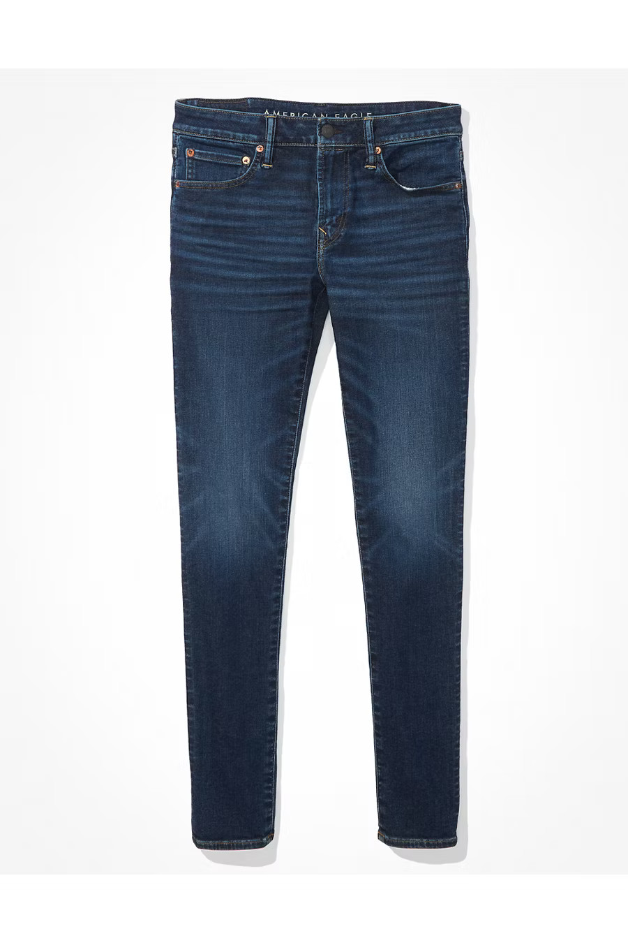 AE AirFlex 360 Skinny Jean Men's Deep Sea Blue 42 X 34 | American Eagle Outfitters (US & CA)