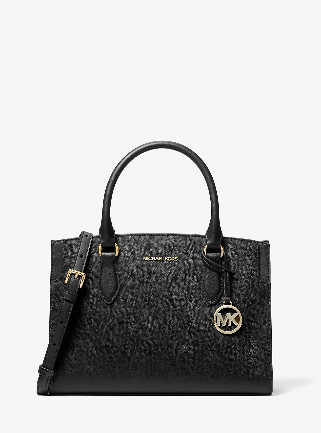 Becca Medium Saffiano Leather Satchel | Michael Kors (UK)