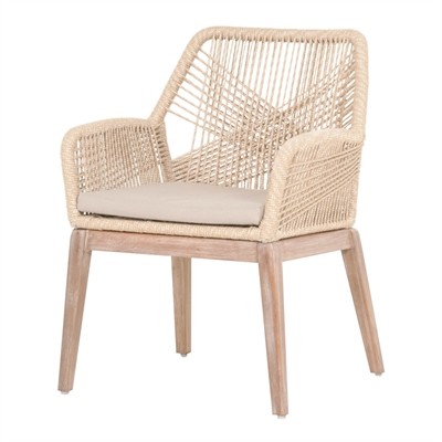 Orient Express Furniture 6809KD.SND/LGRY New Wicker Loom Arm | The Mine