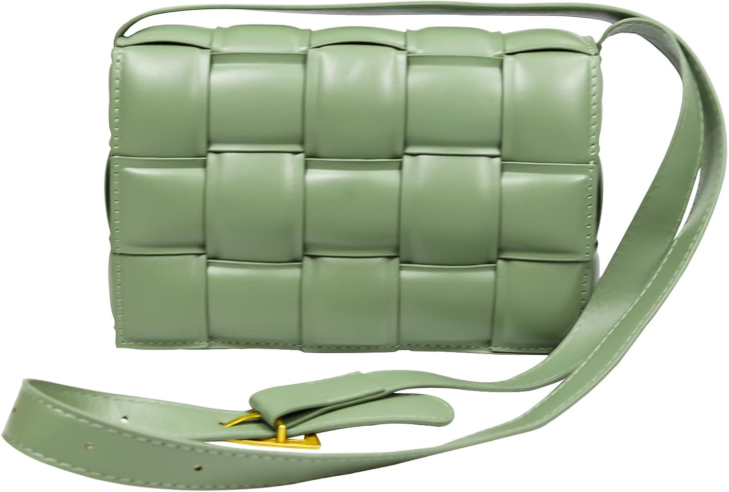 Padded Cassette Crossbody bag Woven Crossbody Handbag Purse for Women, Small Shoulder Messenger B... | Amazon (US)