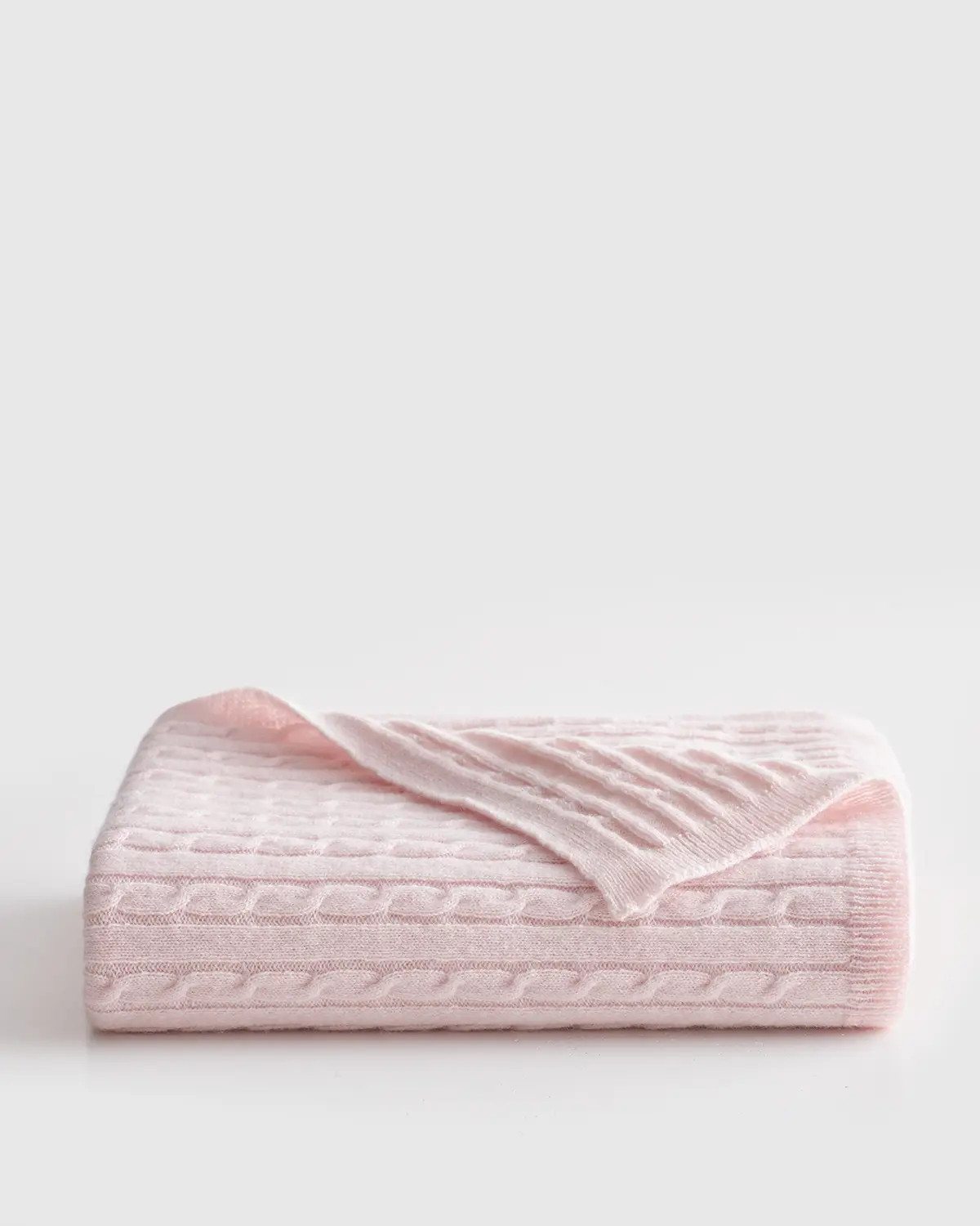 Luxe Cable Knit Cashmere Baby Blanket | Quince
