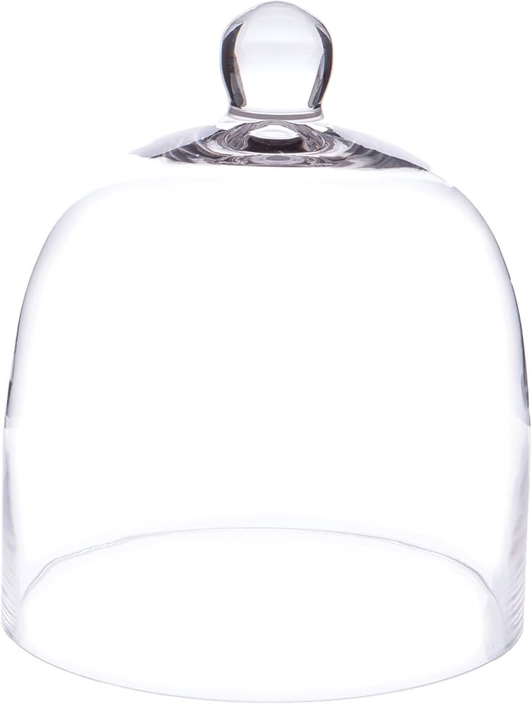 Plymor 7.875 inch x 9.5 inch Bell Jar Glass Display Dome Cloche (Interior Size 7.5" x 7.5") | Amazon (US)