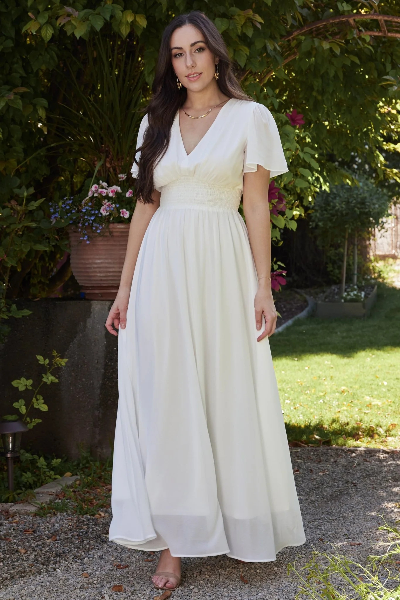 Birdie Maxi Dress | White | Baltic Born