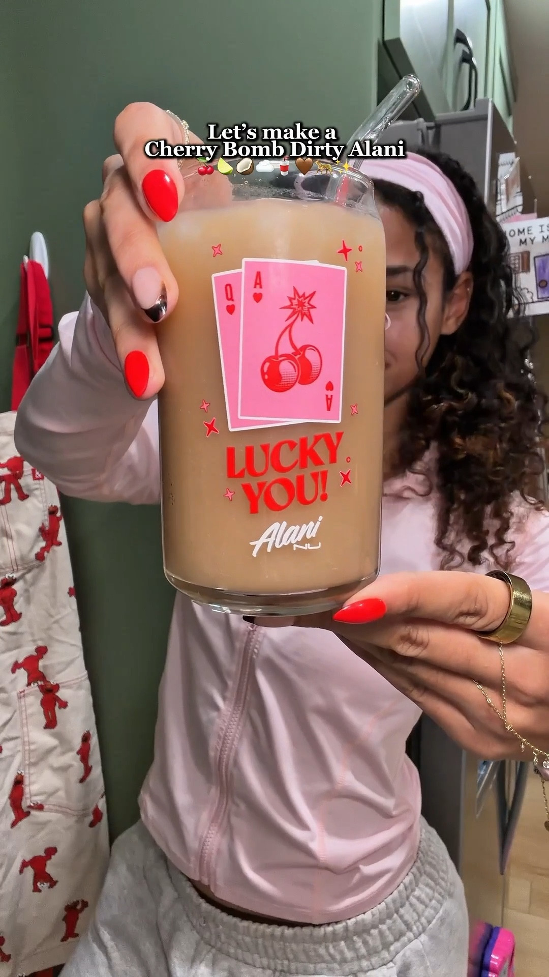 This new Alani flavor is 10/10! 🍒☁️🐆✨ Feeling like a lucky girl! 

#LTKfoodie