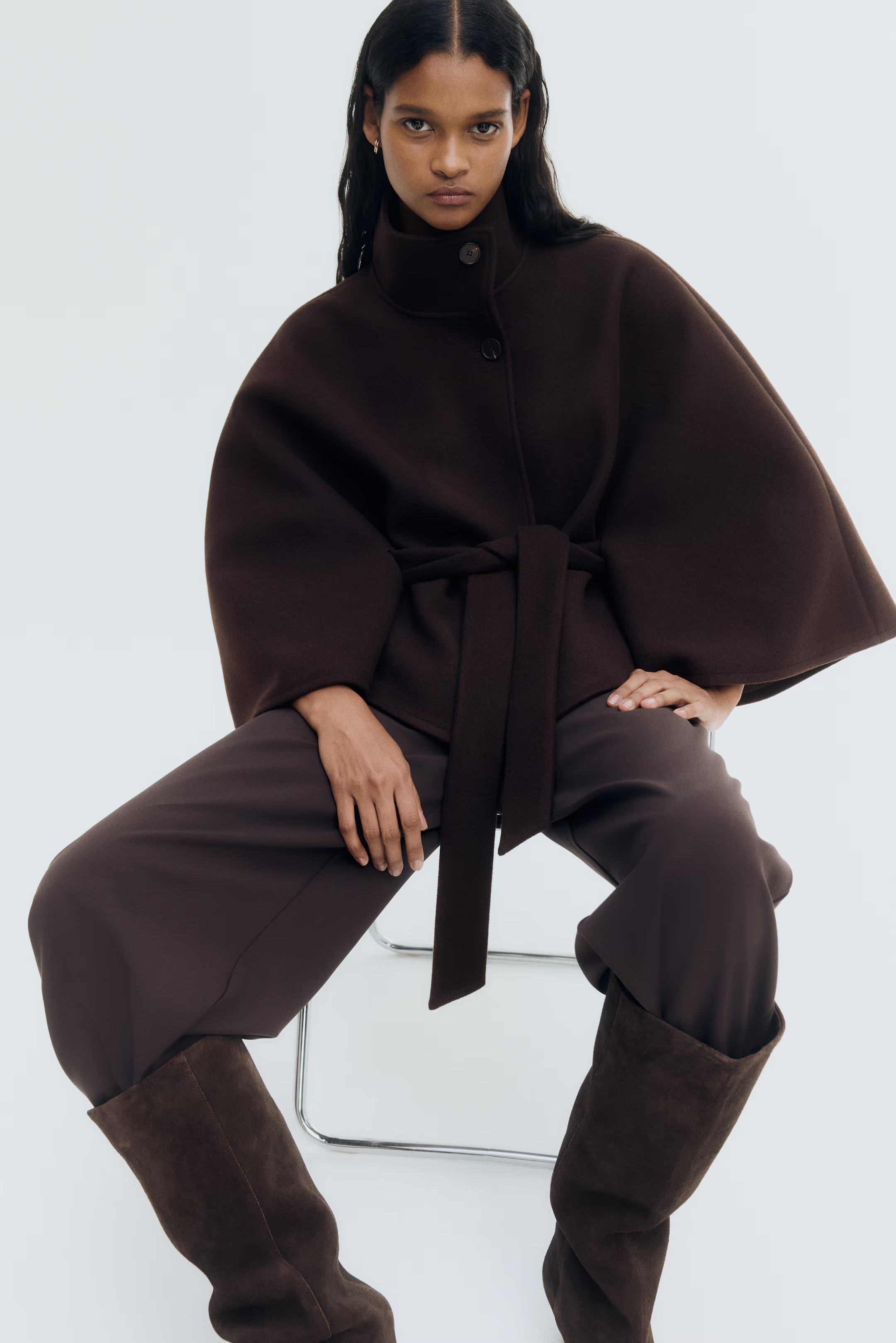 Belted cape coat | H&M (UK, MY, IN, SG, PH, TW, HK)