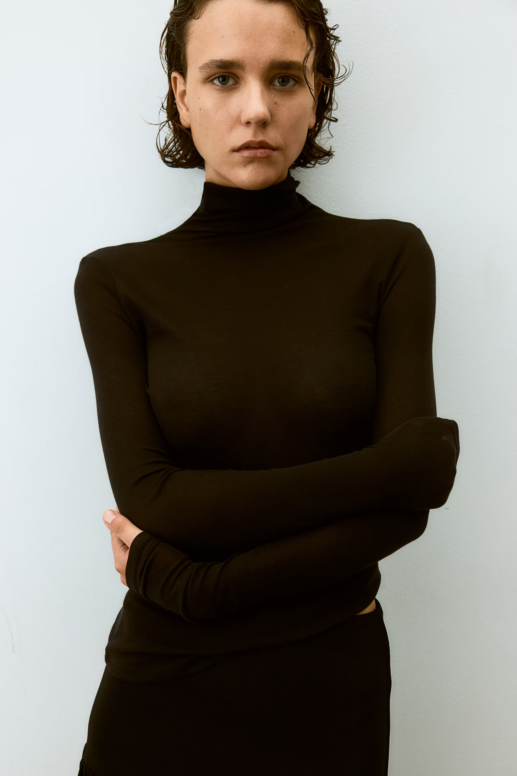 Pima cotton turtleneck top | H&M (UK, MY, IN, SG, PH, TW, HK)