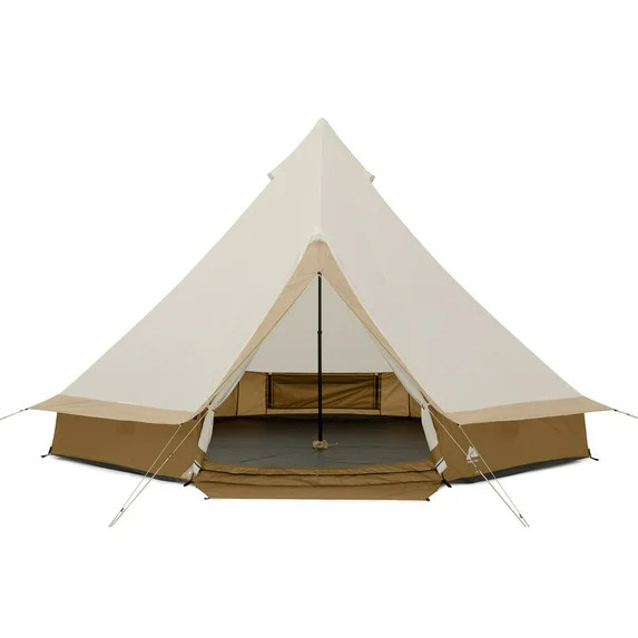 Ozark Trail 15' x 15' 8-Person Bell Tent with String Lights, 22.57 lbs | Walmart (US)