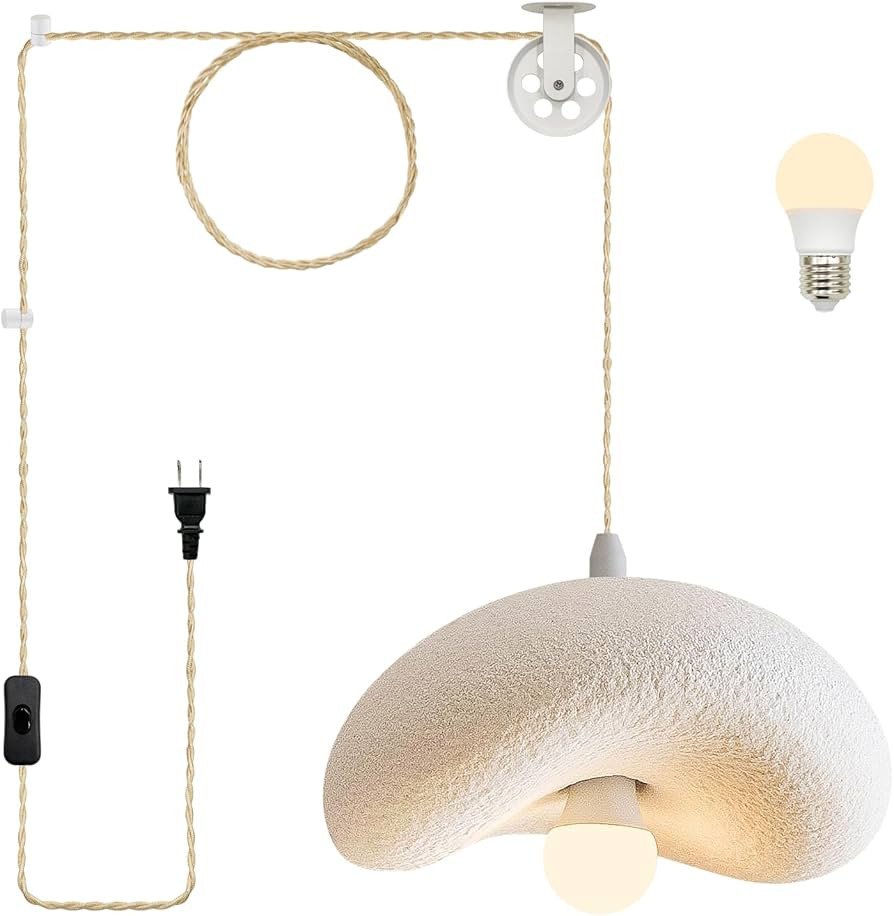 MODIVO Wabi-Sabi Plug-in Pendant Light for Dining Room Kitchen Island Hallway Restaurant Lighting... | Amazon (US)